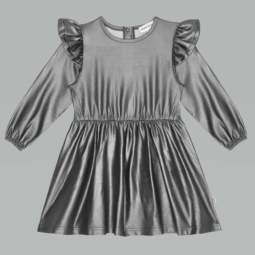 Metallic Dress | Grey