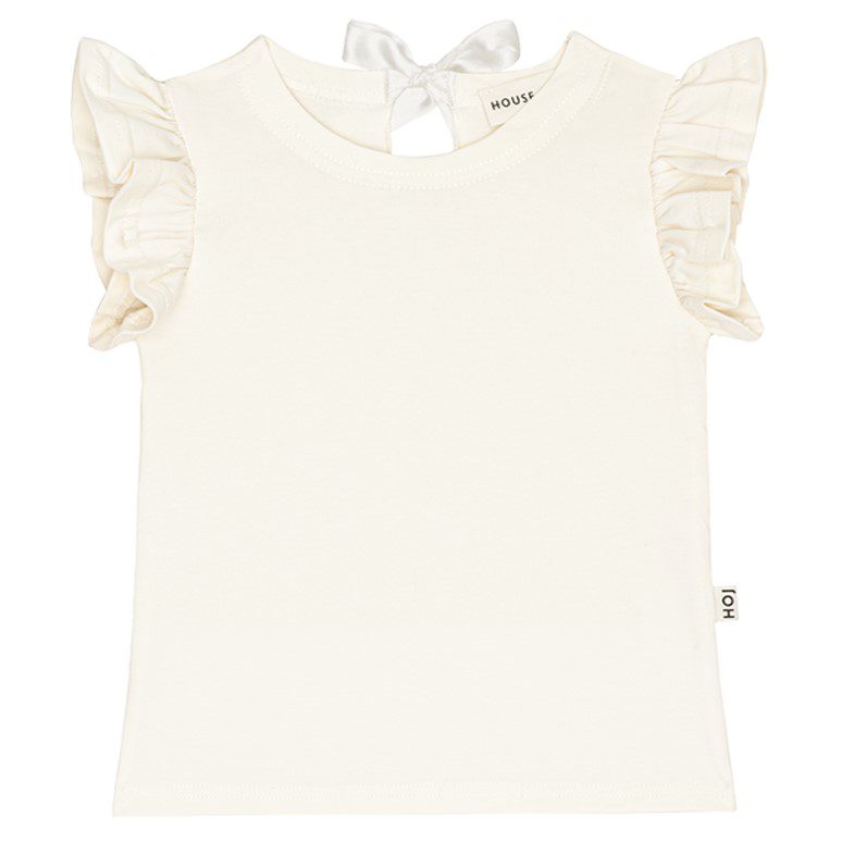 Ruffled Tee & Ruffled Skirt | Cream/Very Berry Flowers