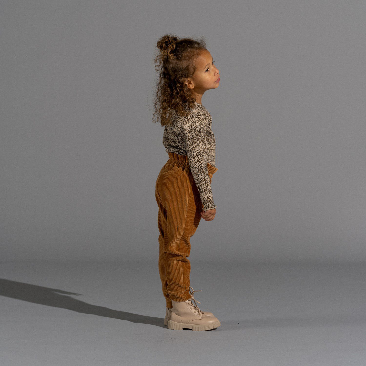 Paperbag Pants | Almond Rib Velvet