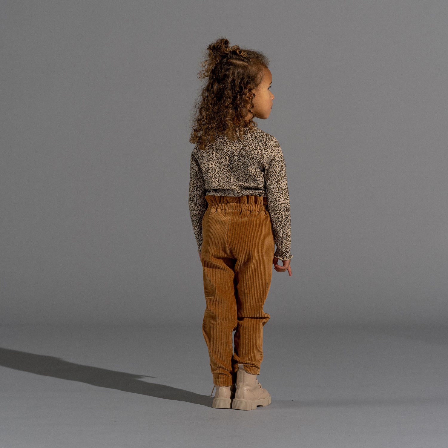 Paperbag Pants | Almond Rib Velvet