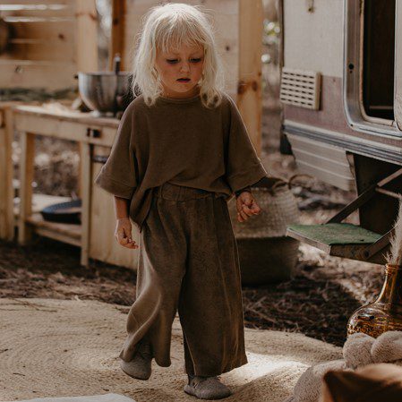 Terry Boxy Tee & Terry Wide Leg Trouser