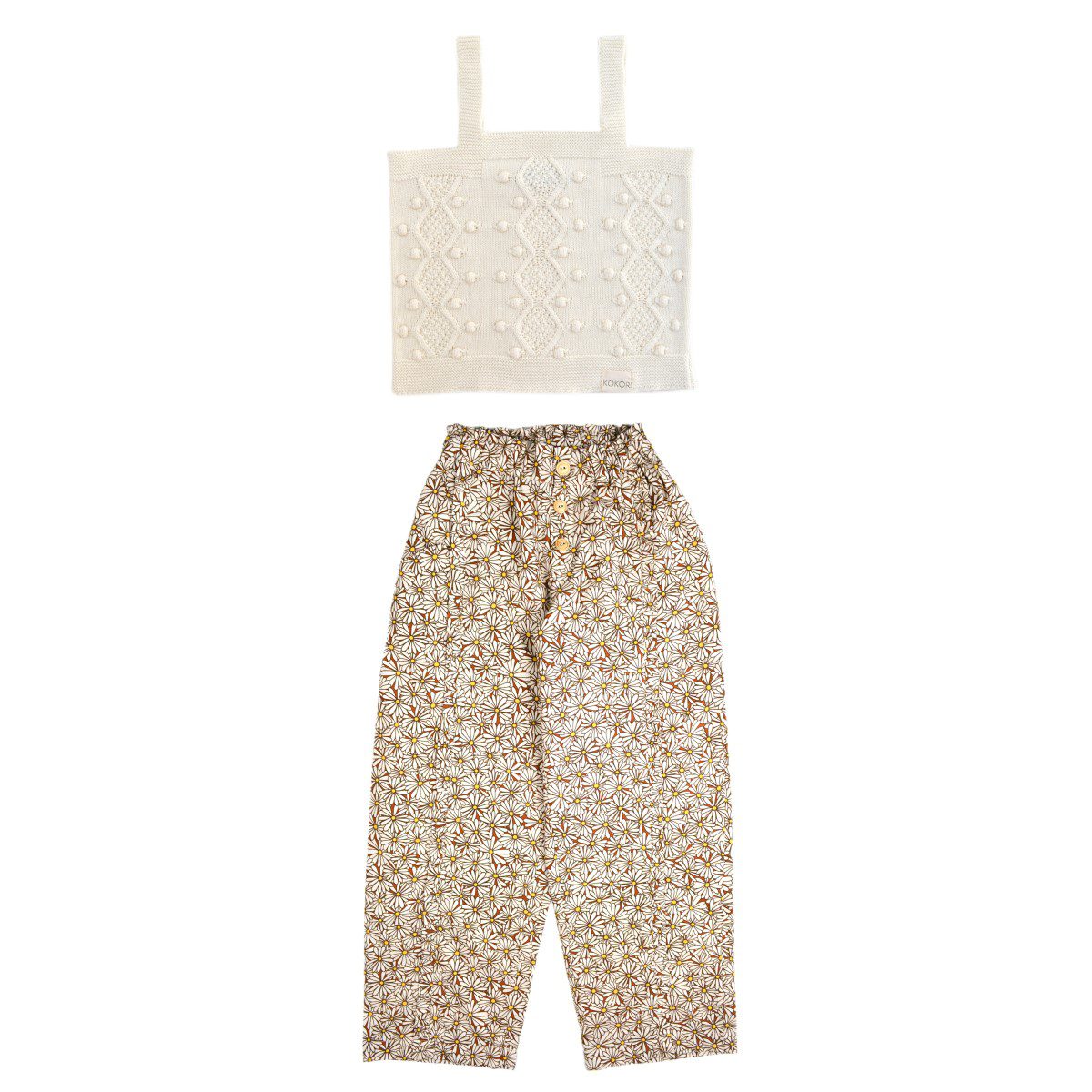 Pompom Top & Linda Daisies Trousers