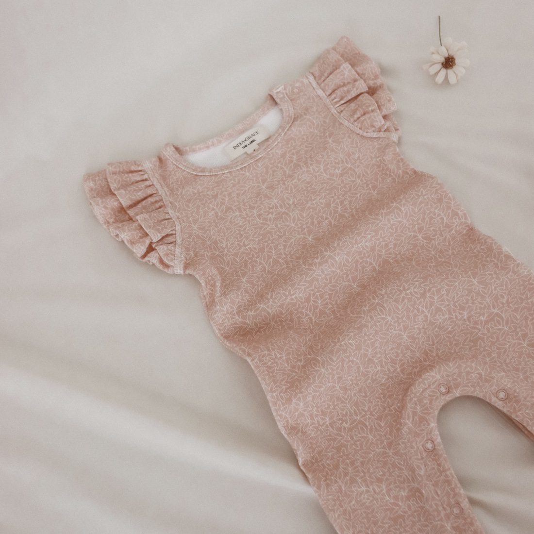 All In One Playsuit | Dusty Pink Floral