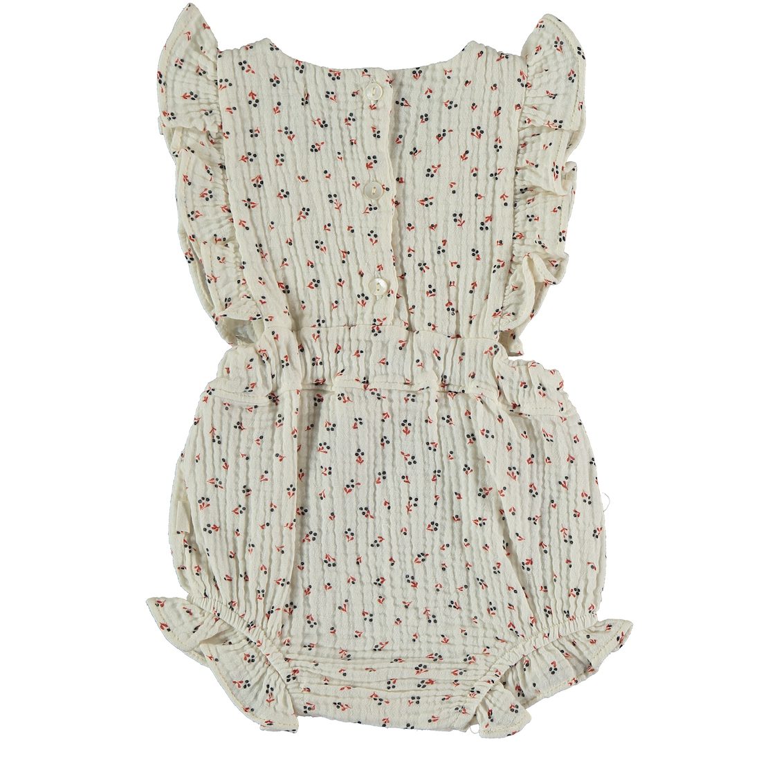 Ivory Gauze Liberty Baby Romper
