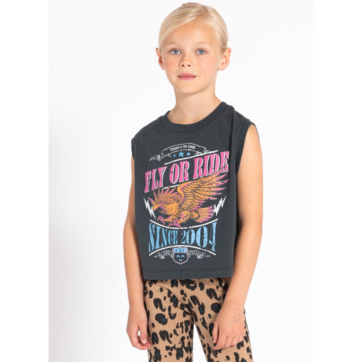 Janet Sun Black Eagle Sleeveless Shirt