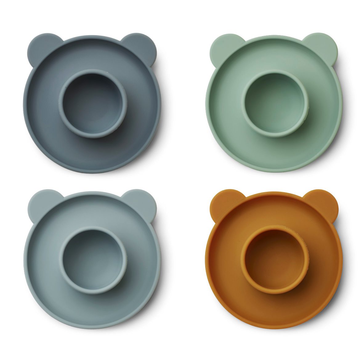 Janus Egg Cup 4 Pack | Mr Bear Blue Multi Mix