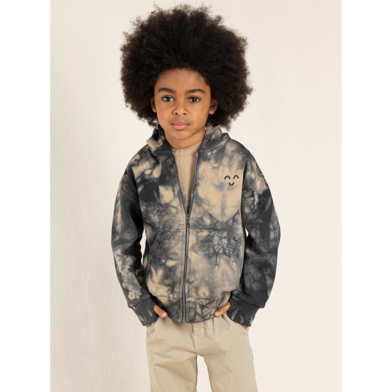 Joey Zipped Hoodie Tie & Dye