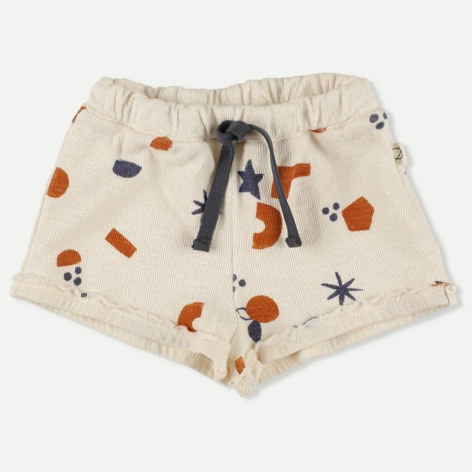 Aran Soft Gauze Top & Julian Shorts | Ivory/Shapes