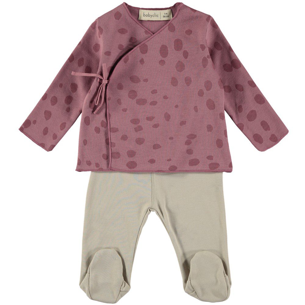 Jacket + Footed Pants | Print Grape