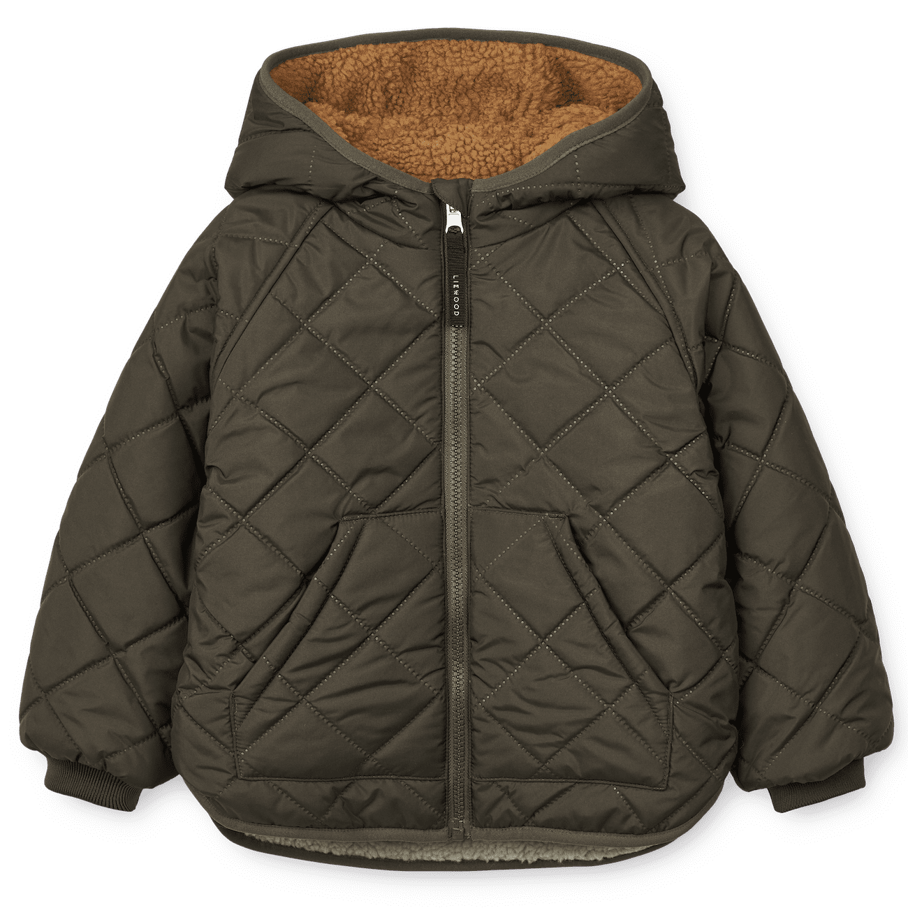 REVERSIBLE Jackson Pile Jacket | Army Brown Mix