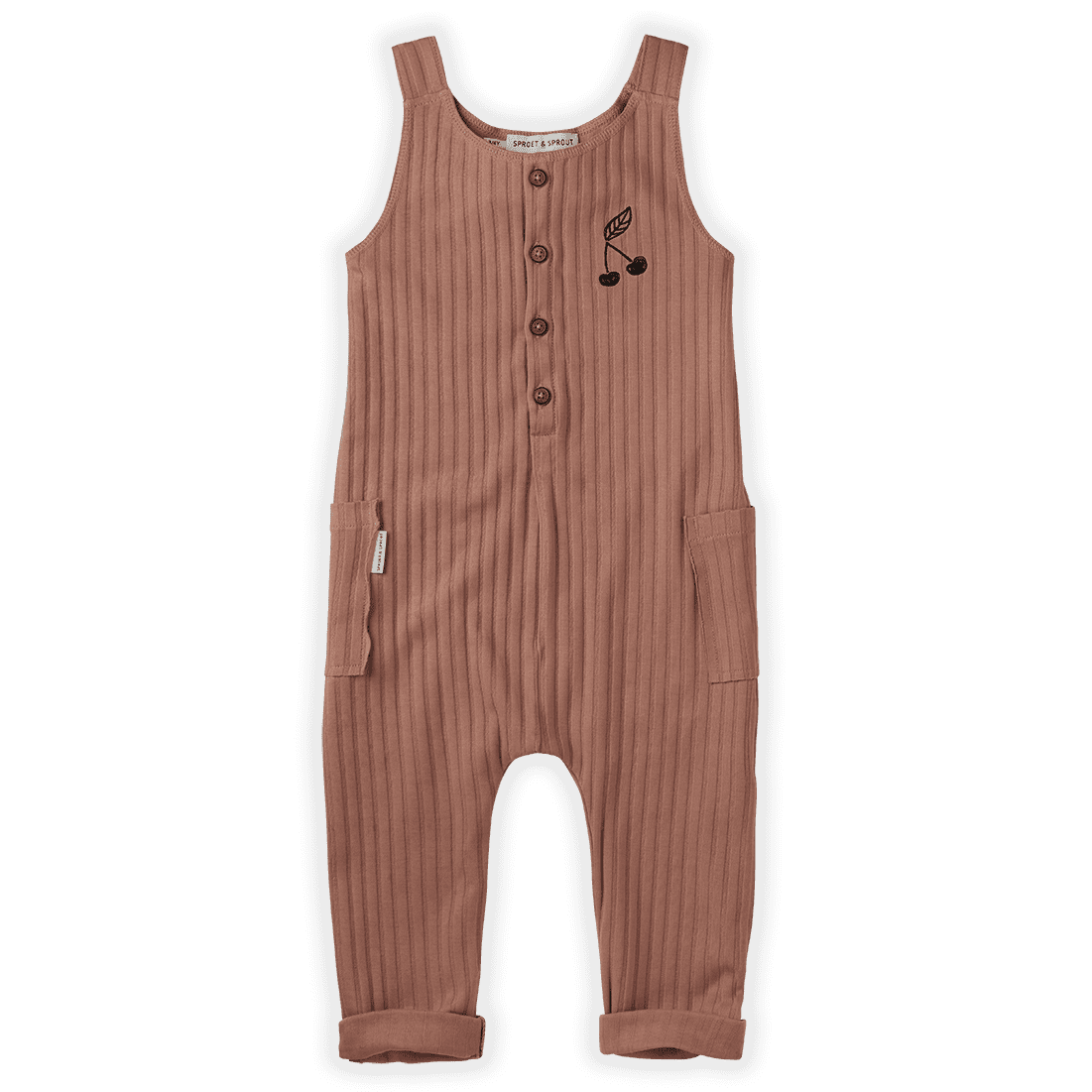 Jumpsuit Rib Cherry