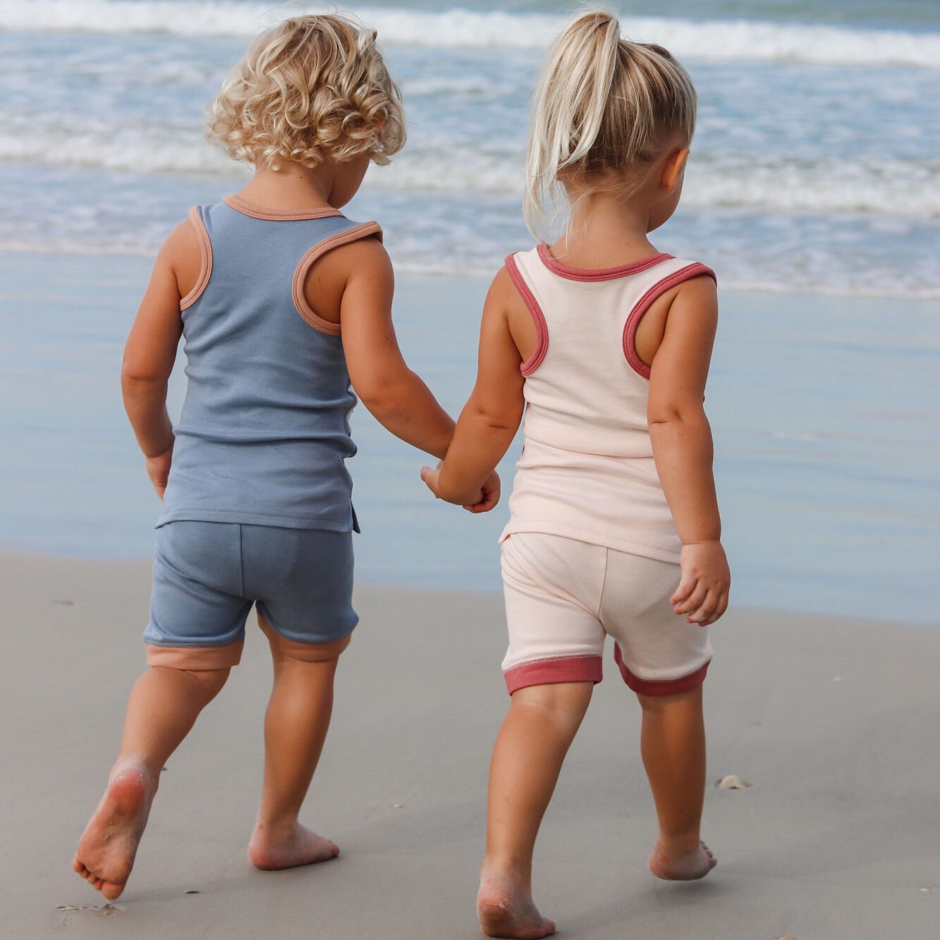 Appliqué Tank & Bike Short Set | Pinwheel