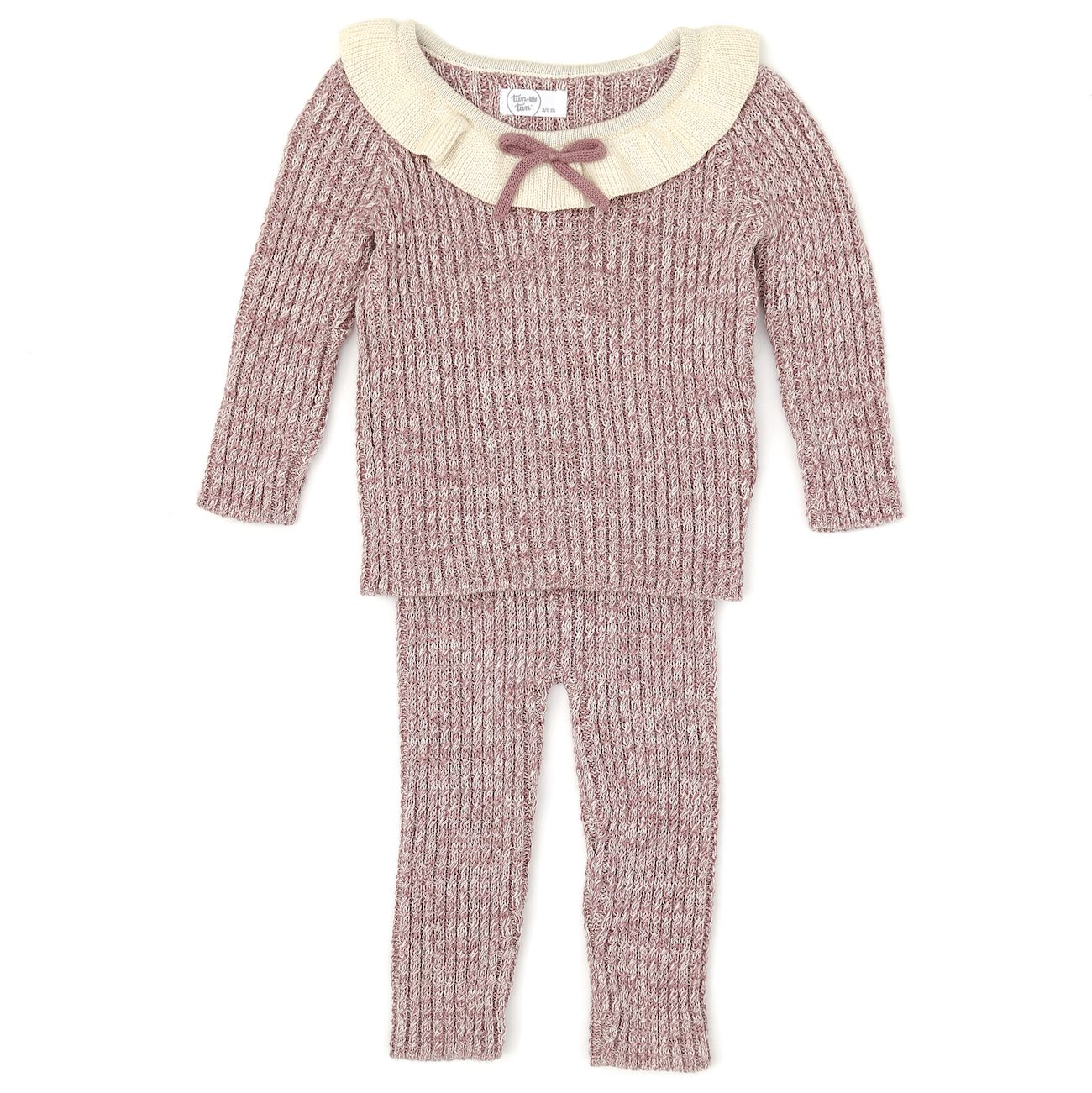 Antonia Knitted Set | Mauve Marl