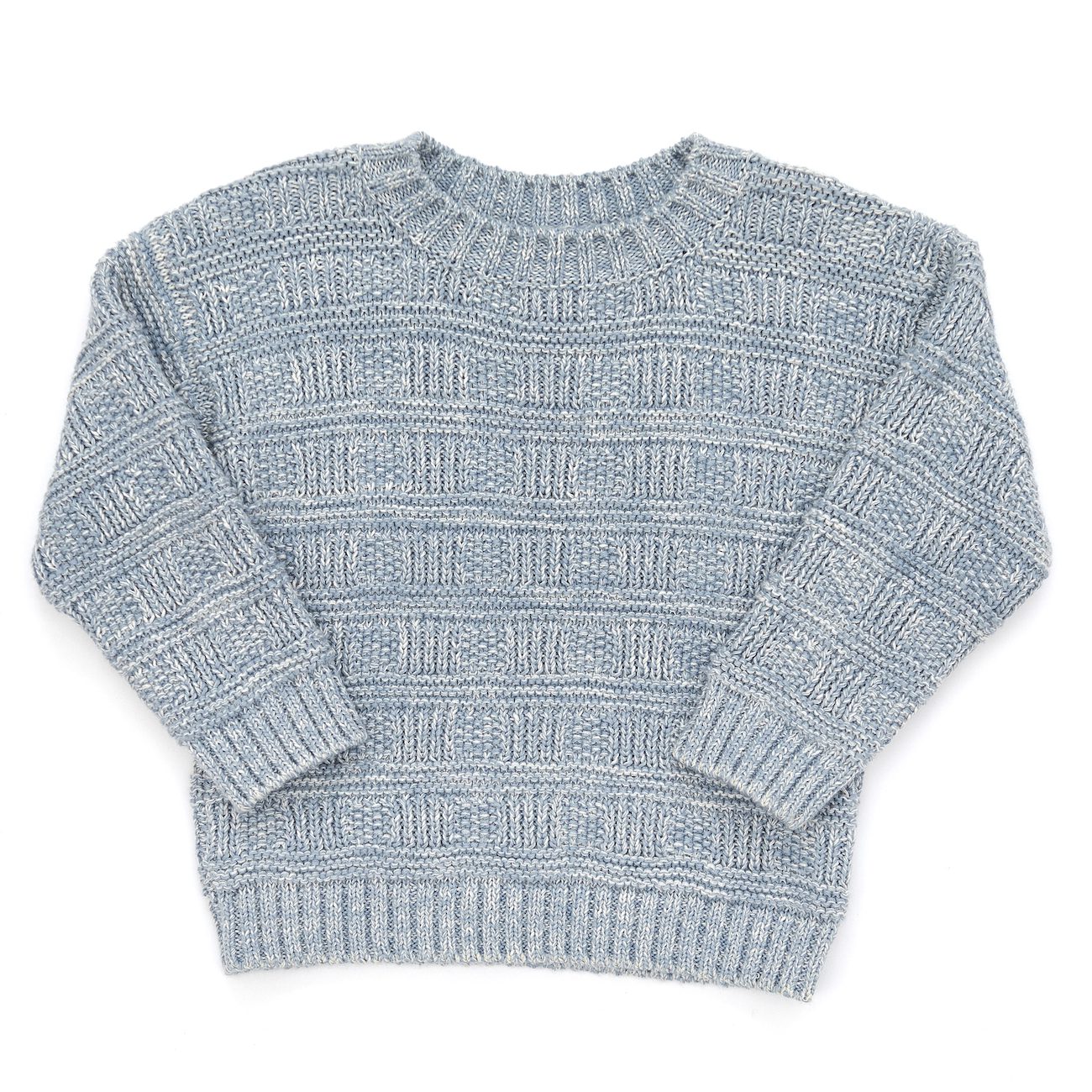 Cameron Sweater Natural & Knitted Leggings Steel Blue