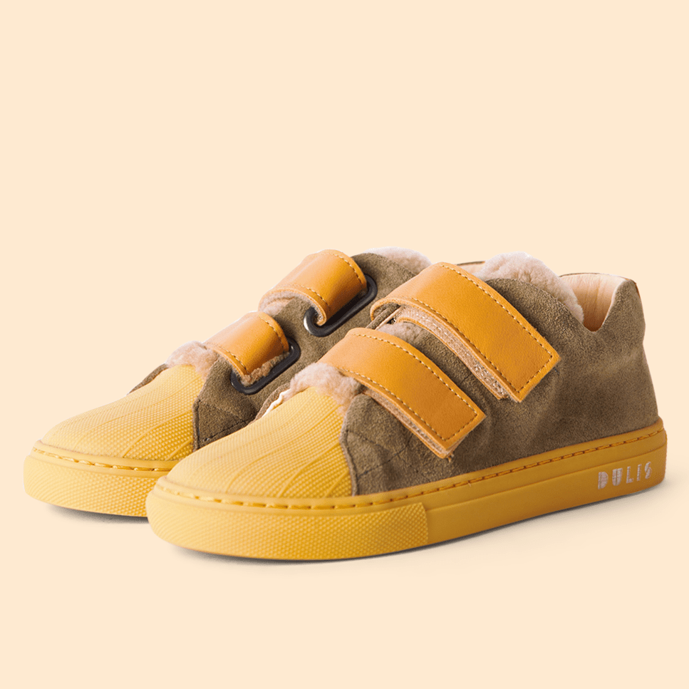 Olive Strap Sneakers