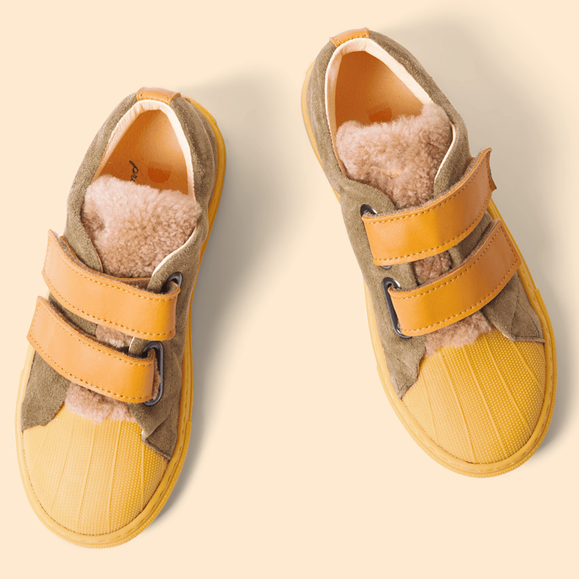 Olive Strap Sneakers