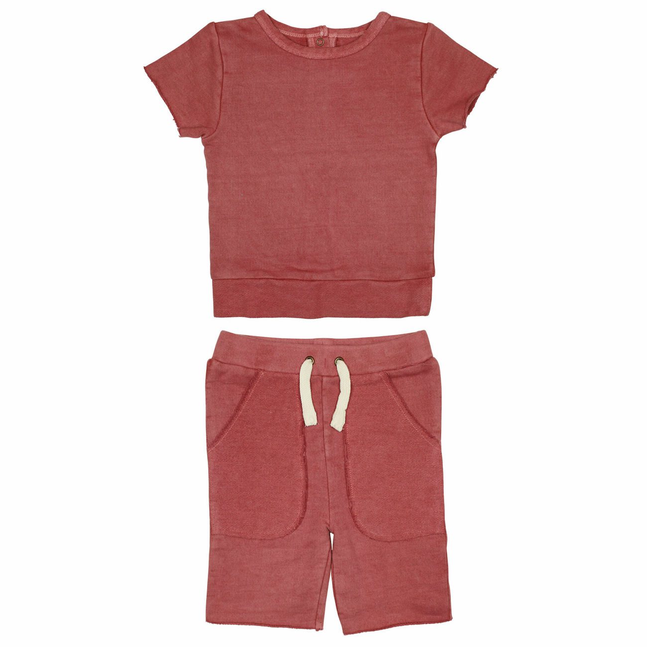 French Terry Tee & Shorts Set | Sienna