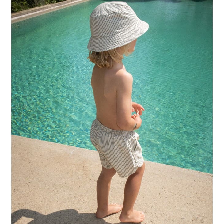 Asnou Swim Shorts | Stripe Blue