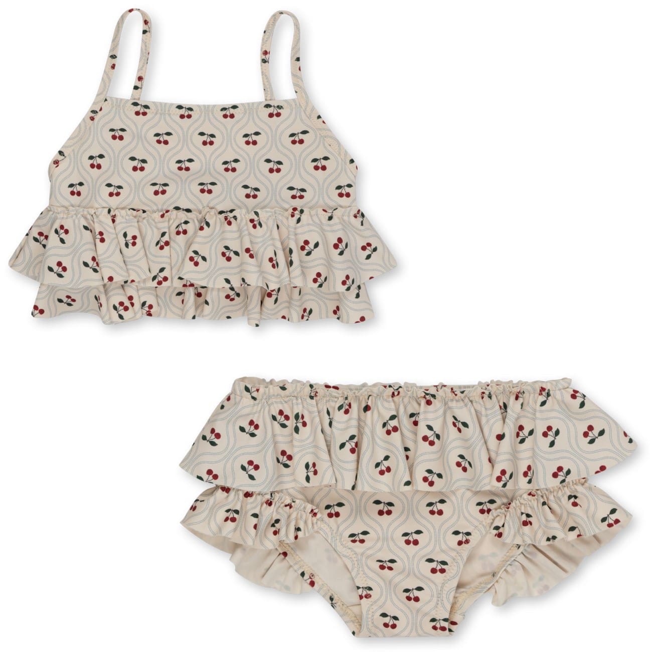 Manuca Frill Bikini | Cherry Motif