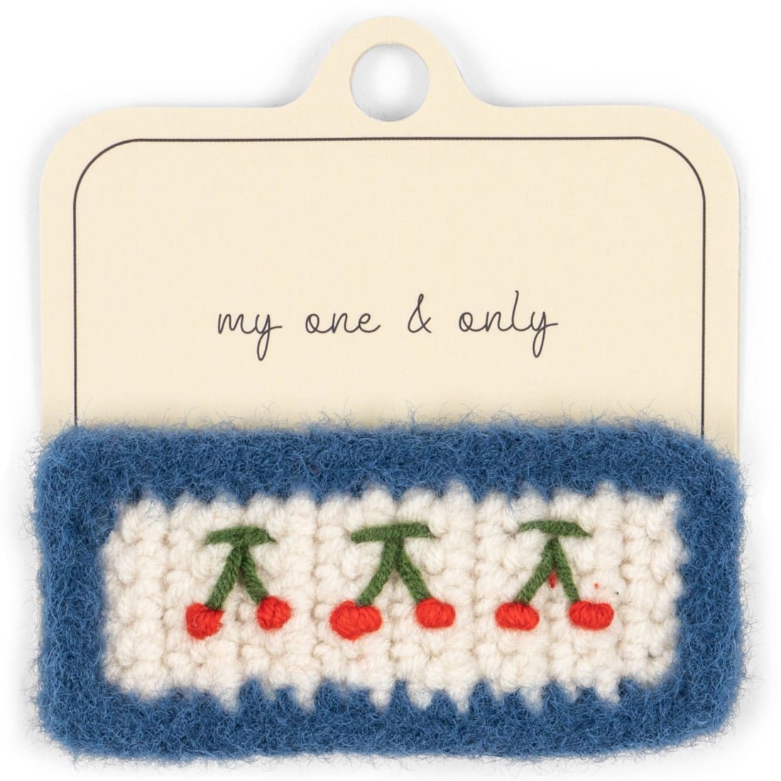 Cherry Crochet Hair Clip