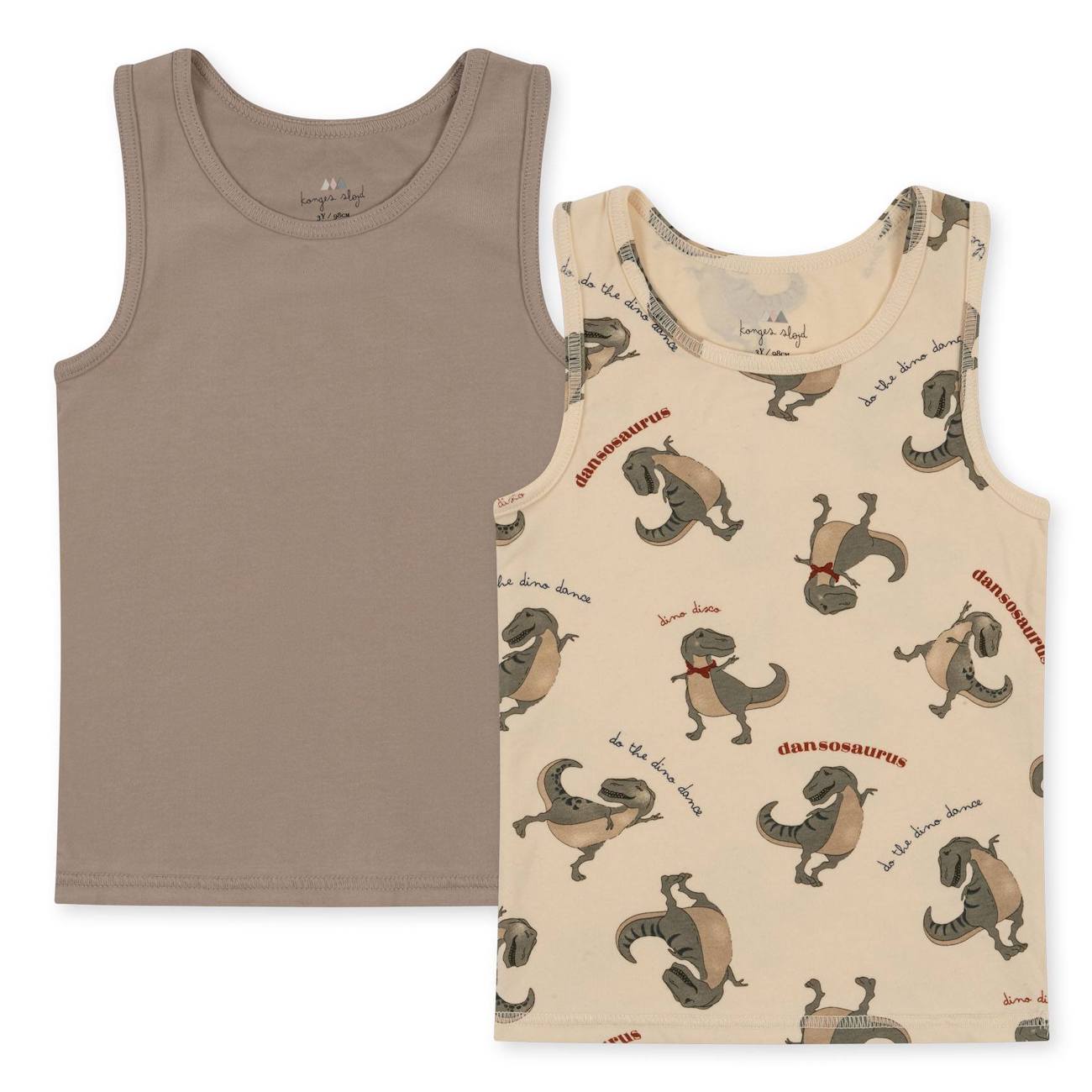 Basic 2 Pack Tank Top | DANSOSAURUS/STONE