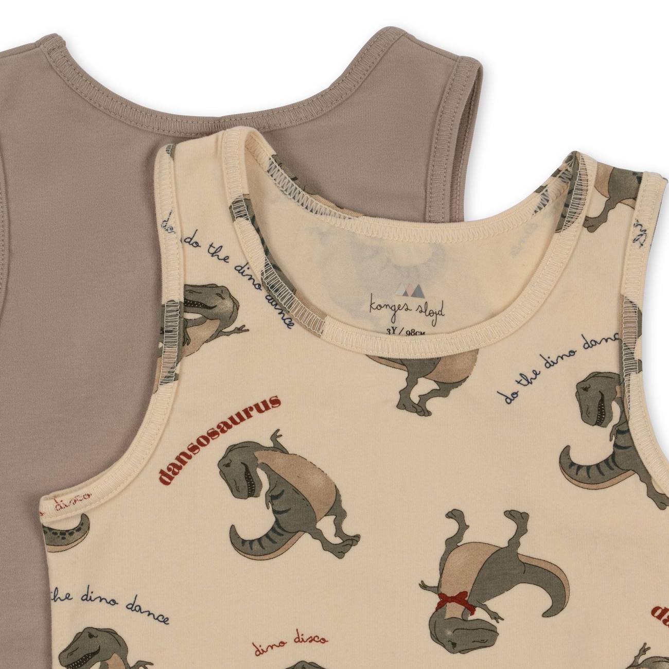 Basic 2 Pack Tank Top | DANSOSAURUS/STONE