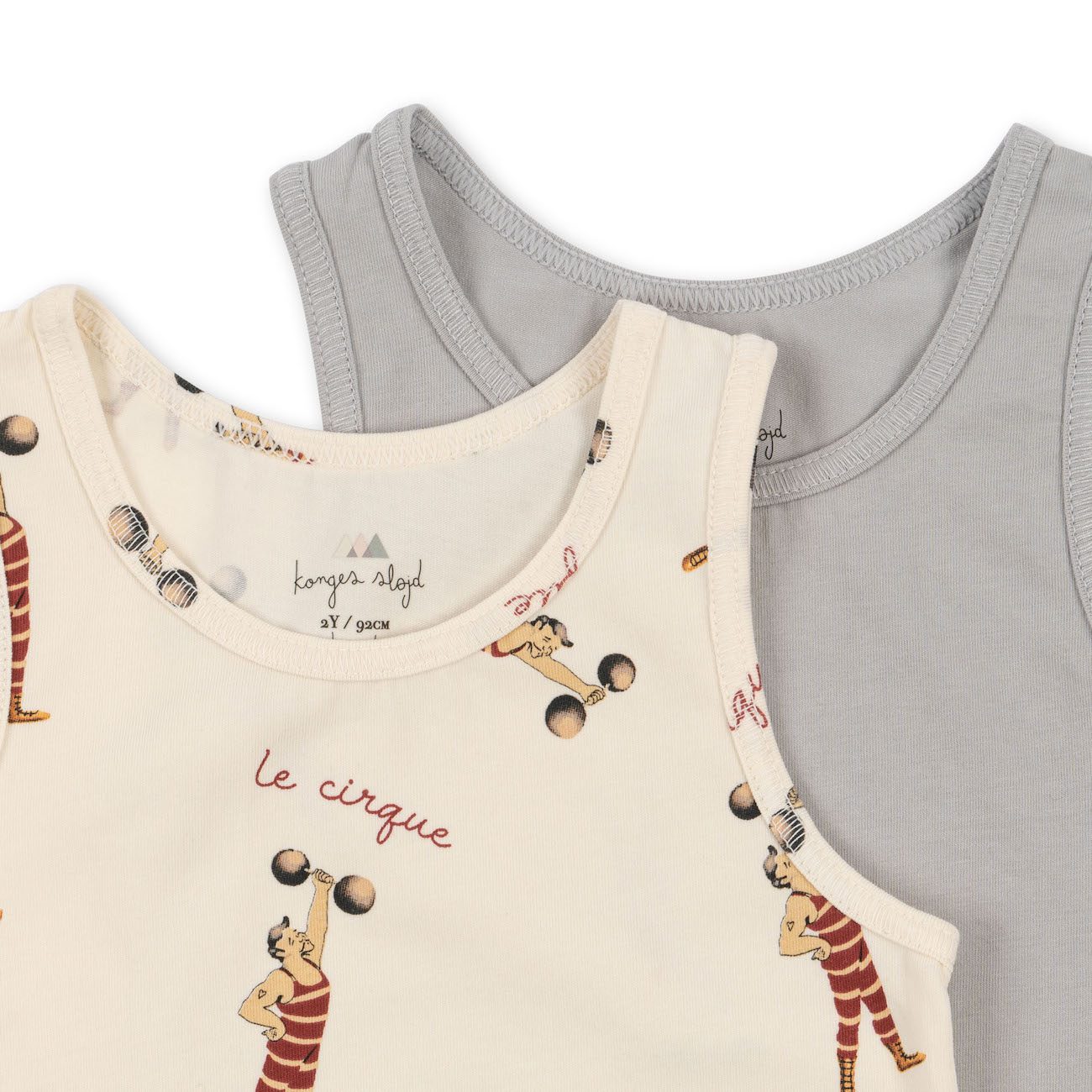 Basic 2 Pack Tanktop GOTS | Strong Man/ Harbor Mist