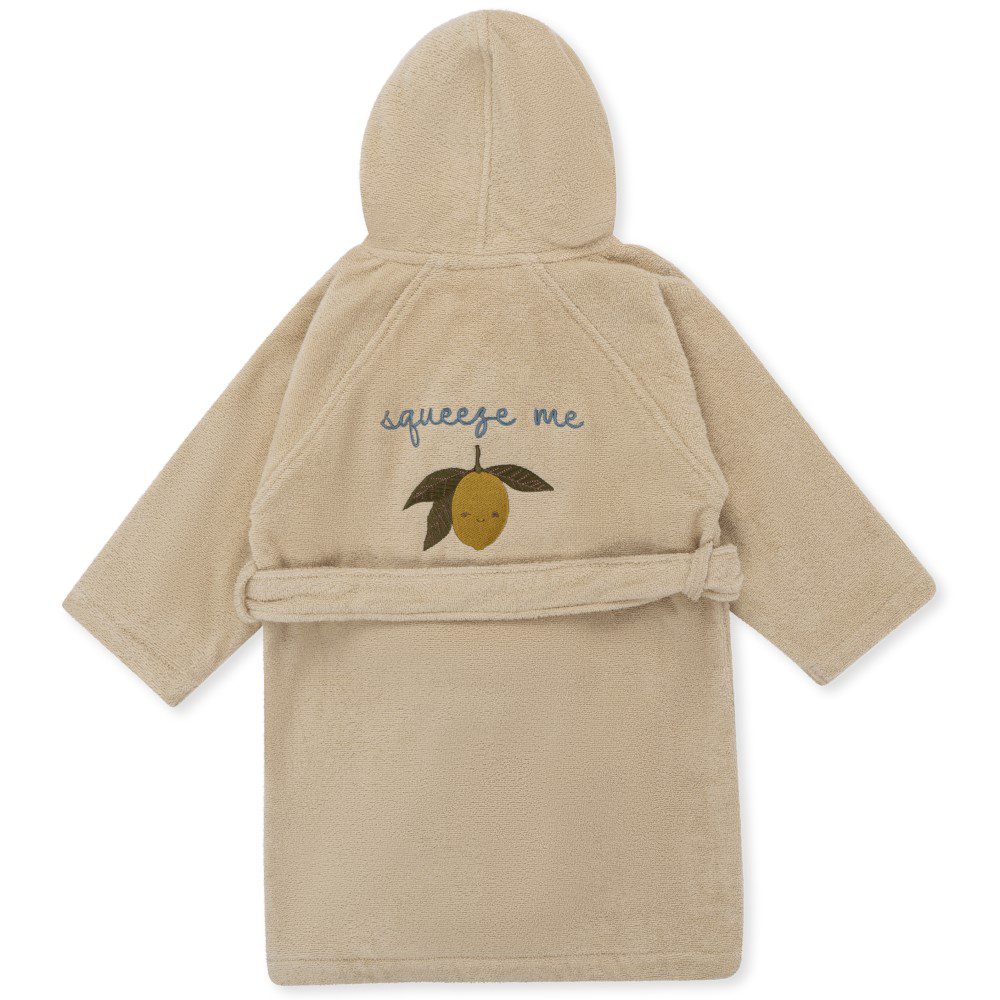 Terry Bathrobe Embroidery | Lemon
