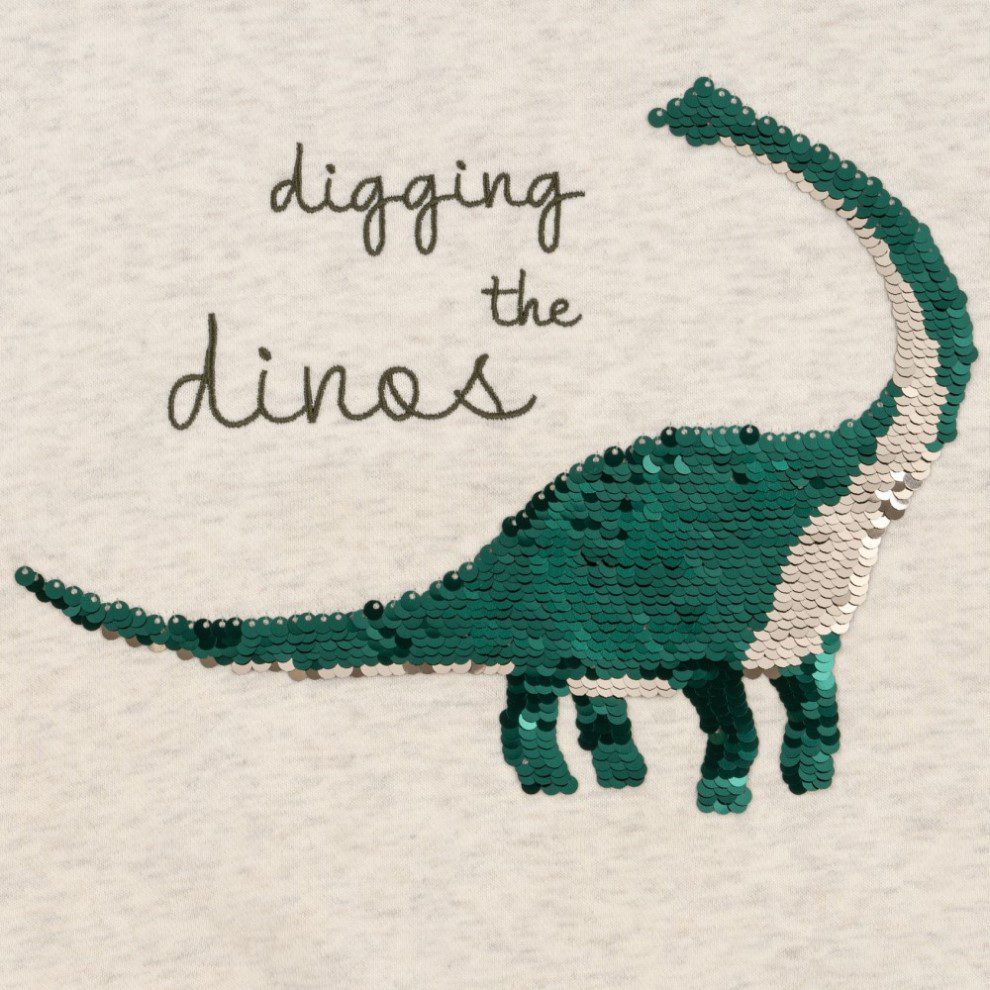 Lou Sequin Sweatshirt | Off White Melange