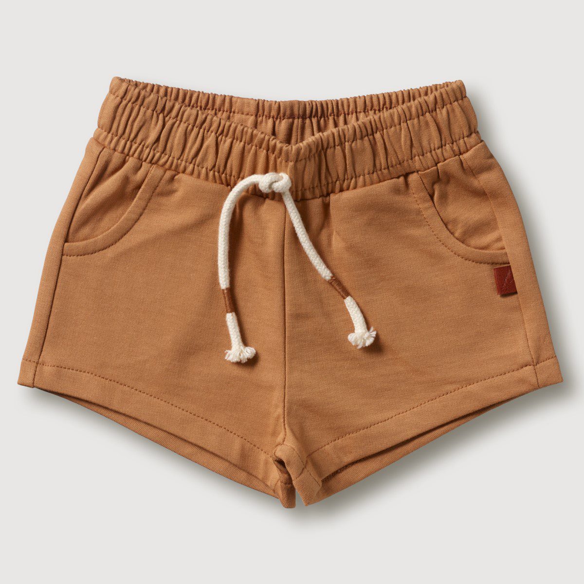 Organic Boxy Sweatshirt & Shorts | Banana AOP/Fawn