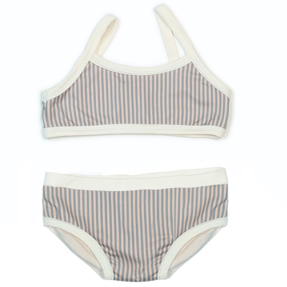 Two Piece Swimsuit Mist Stripe