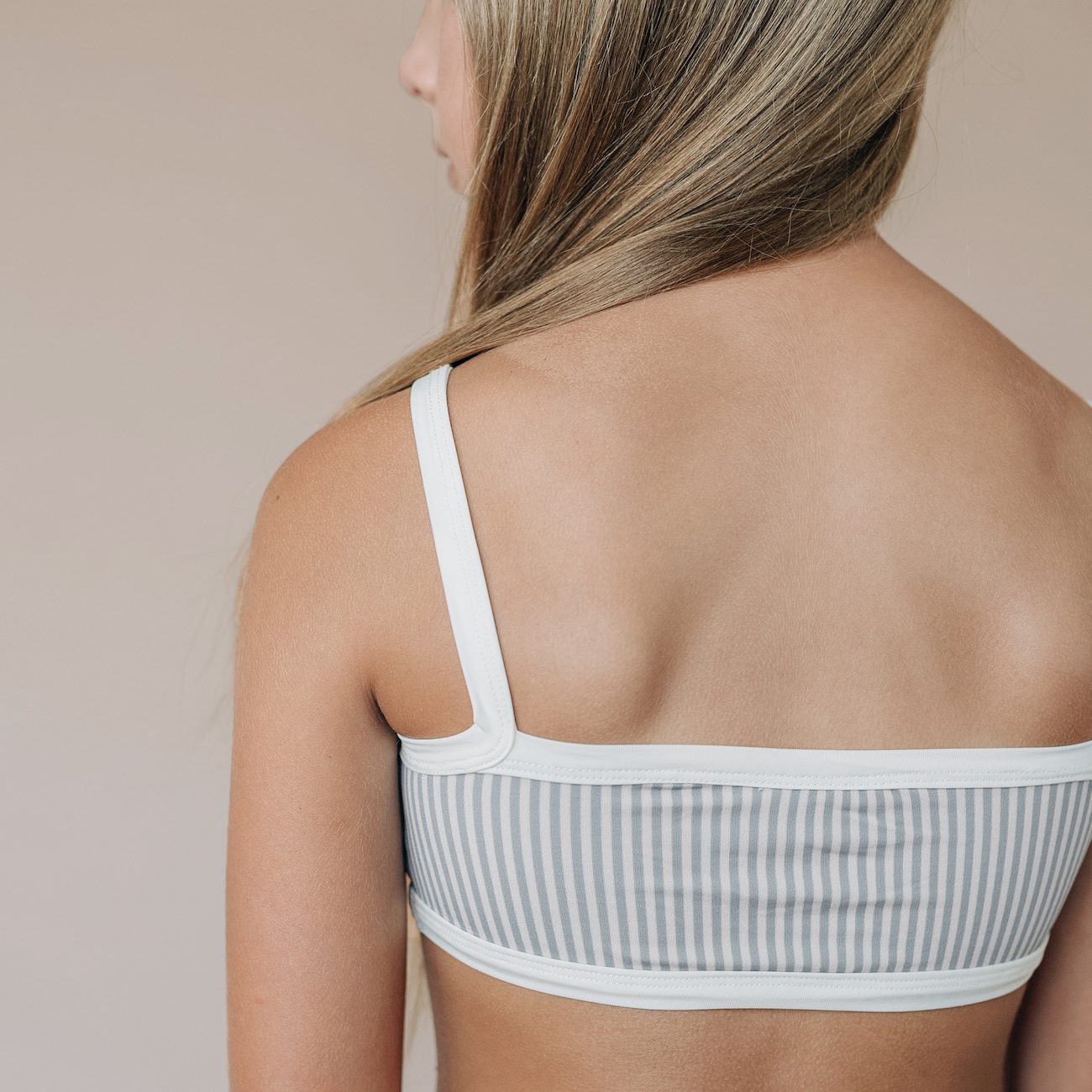 Two Piece Swimsuit Mist Stripe