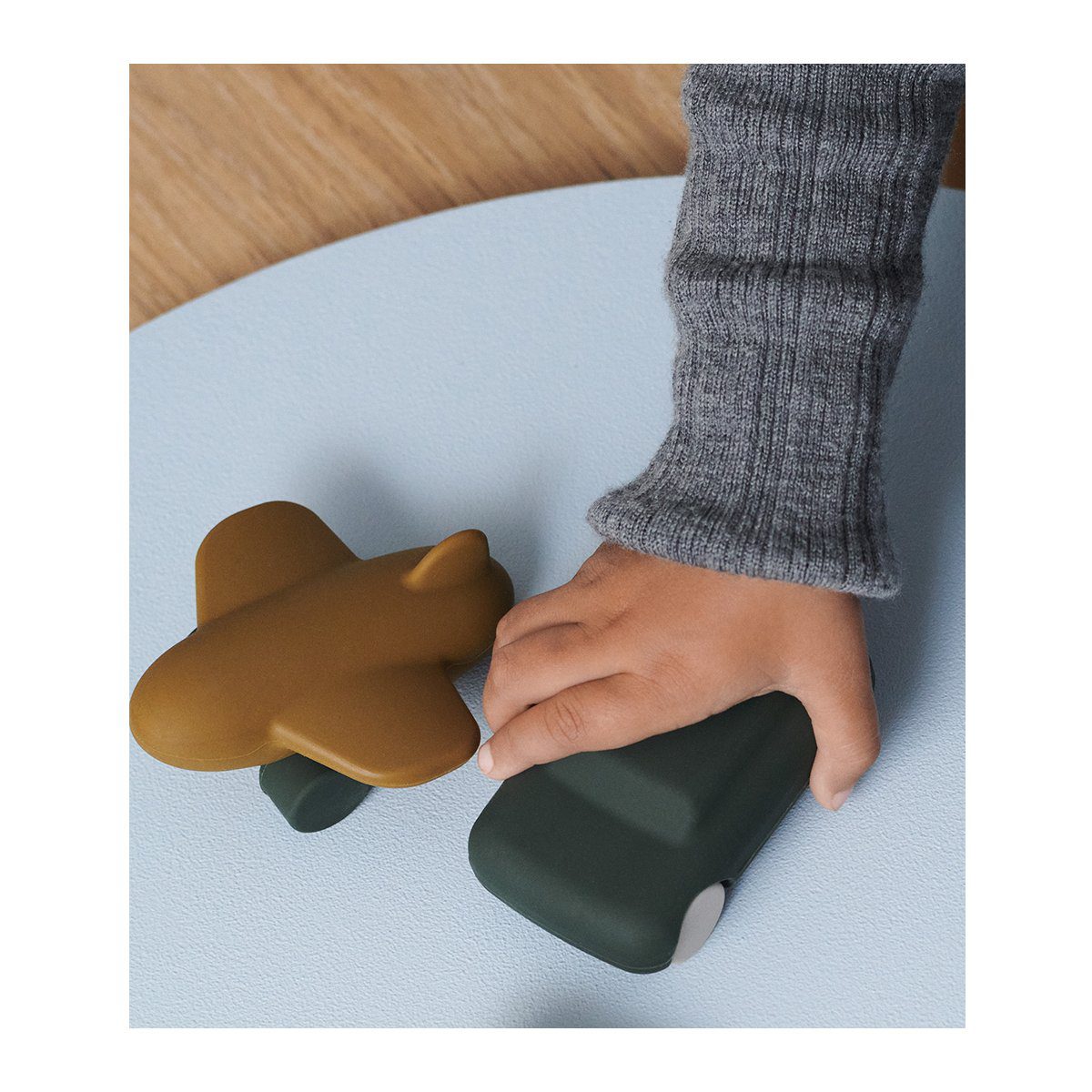 Kevin Car & Airplane | Hunter Green/Olive Green Mix