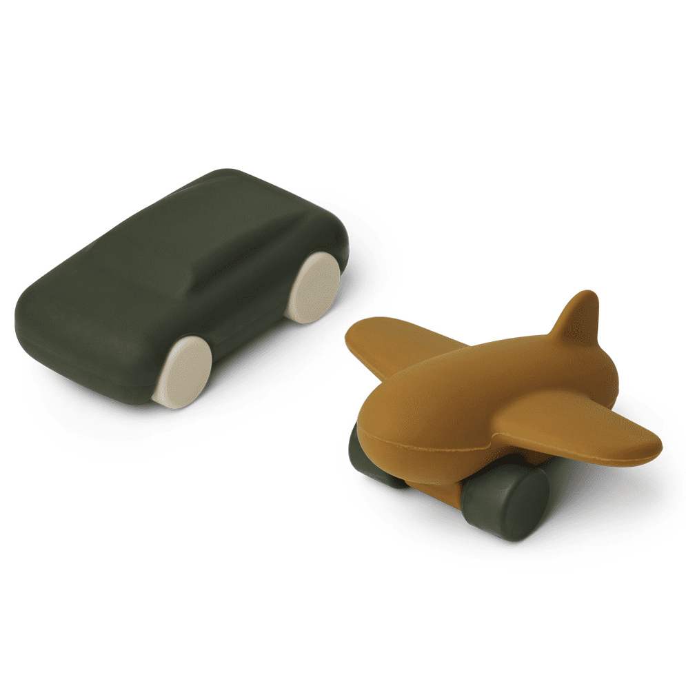 Kevin Car & Airplane | Hunter Green/Olive Green Mix