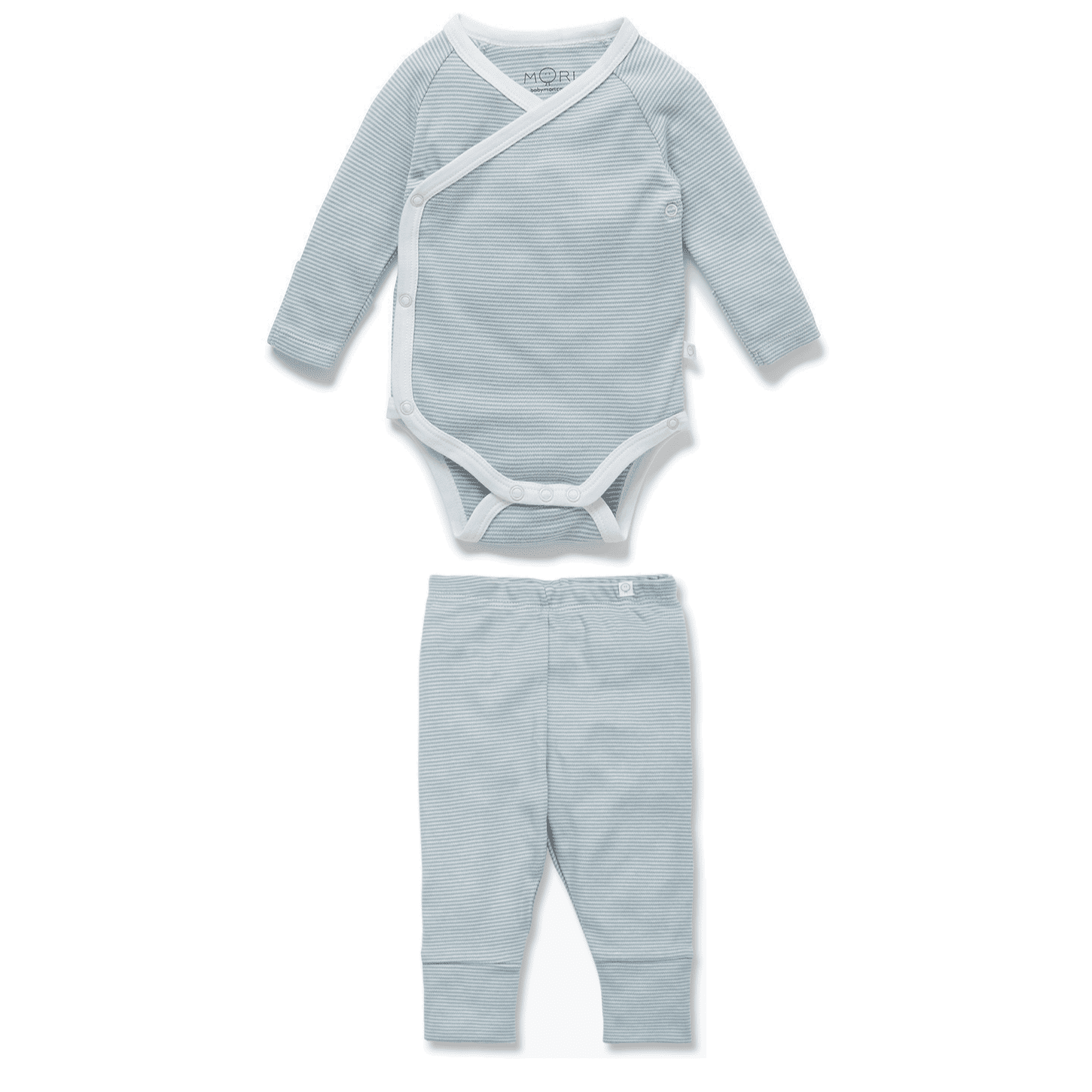 Kimono Bodysuit & Everyday Leggings | Blue Stripe