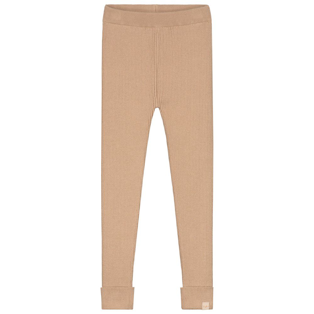 Knitted Leggings Big Rib | Toffee