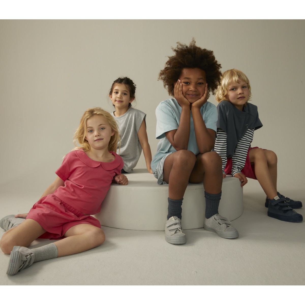 Boxy Collar Top | Cherry