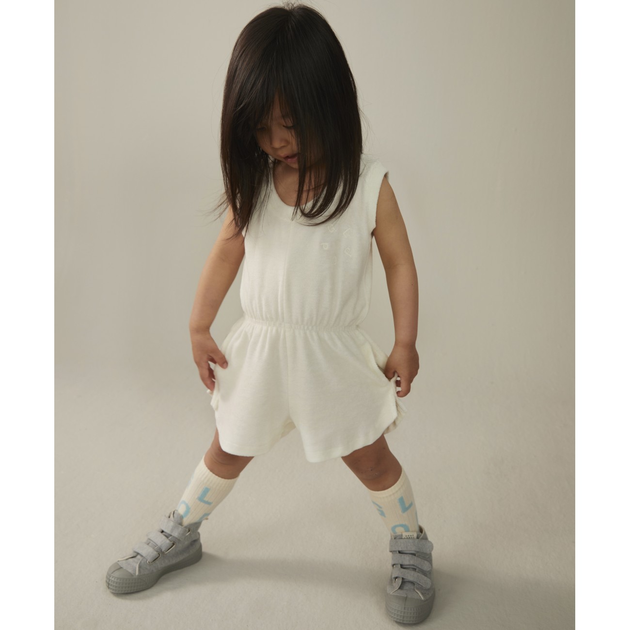 POP Terry Sleeveless Suit | Cream