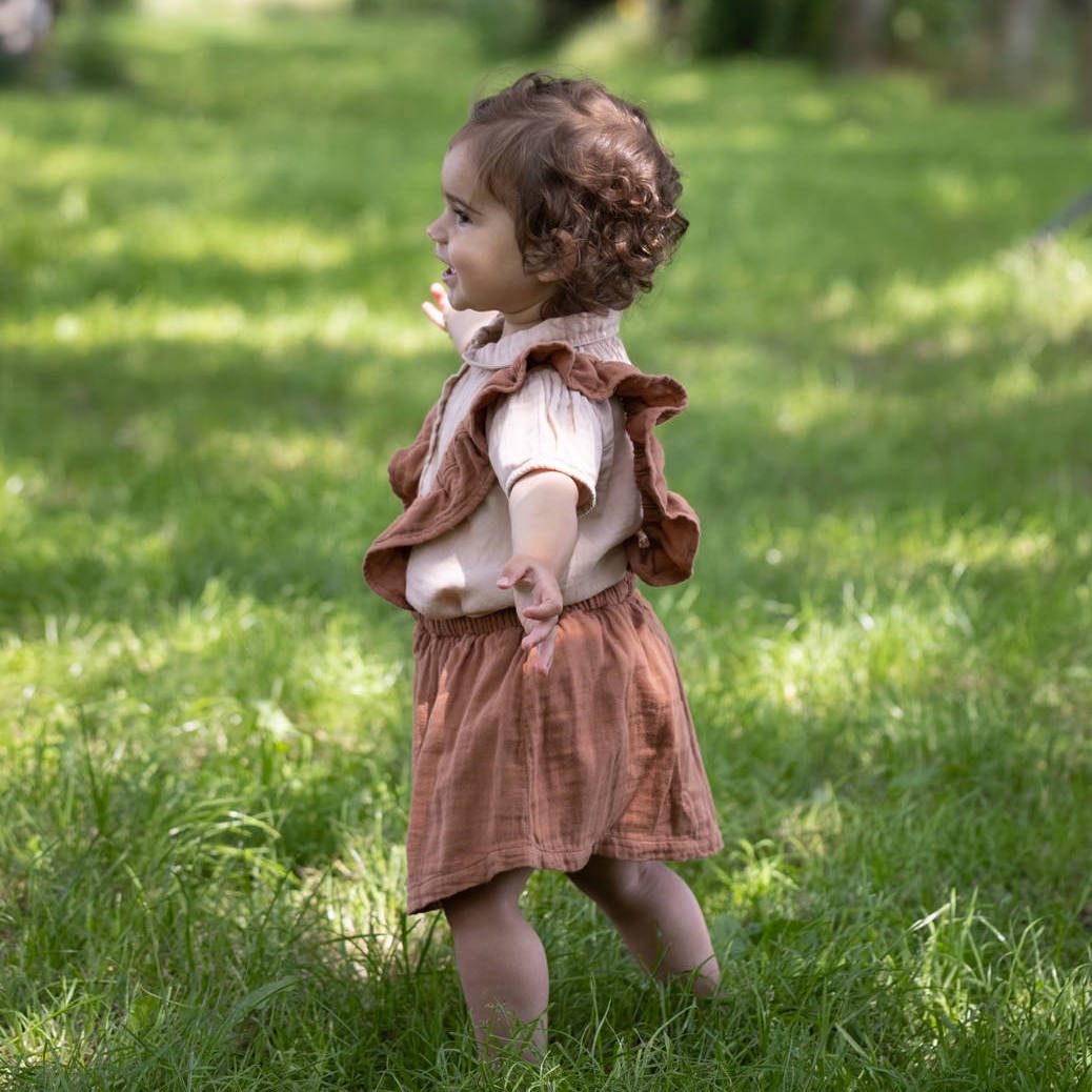 Odin Rust Dress & Peach Harrie Shirt