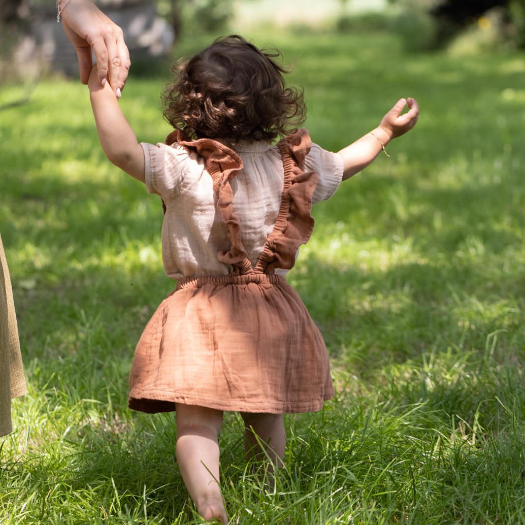 Odin Rust Dress & Peach Harrie Shirt