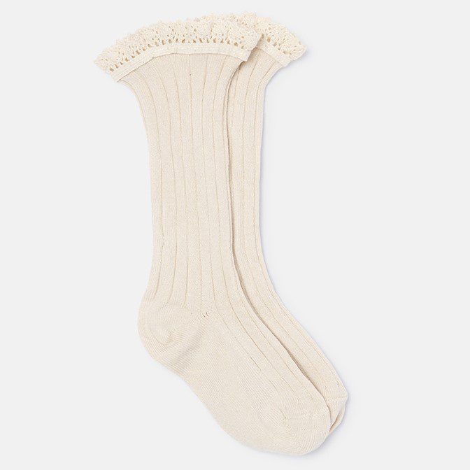 Comfort Lace Socks | Stone