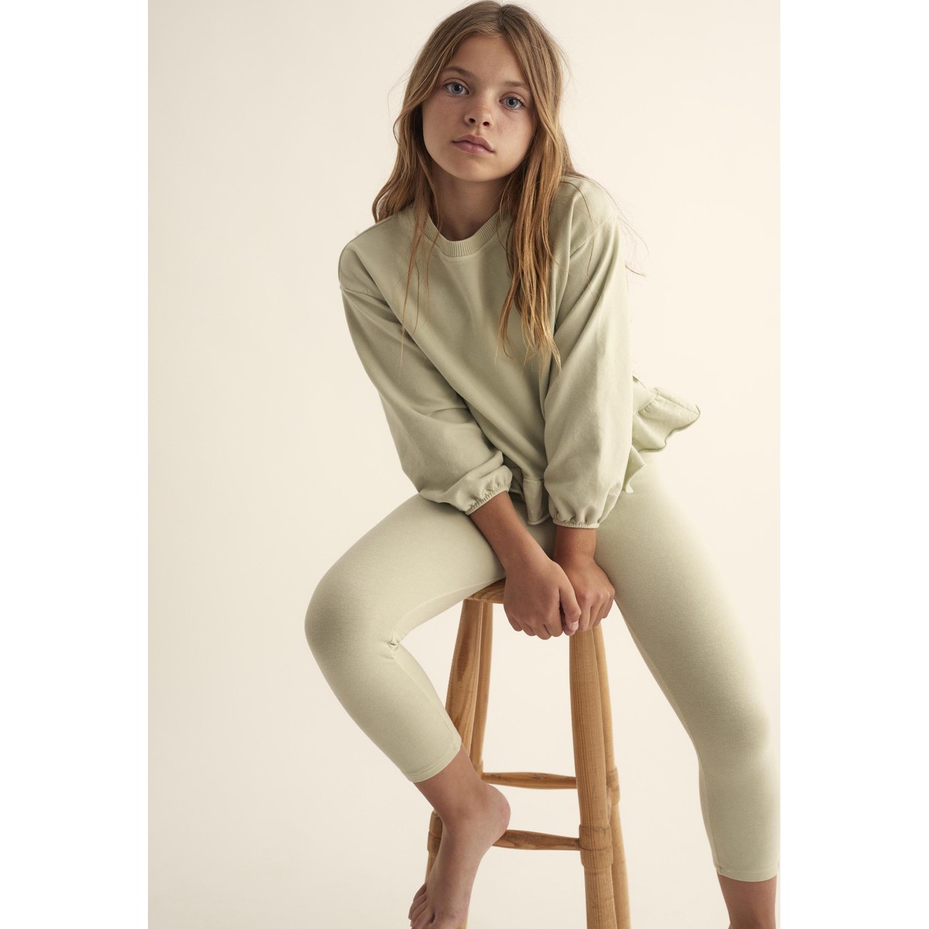 Soft Plush Sweatshirt & Leggings | Green