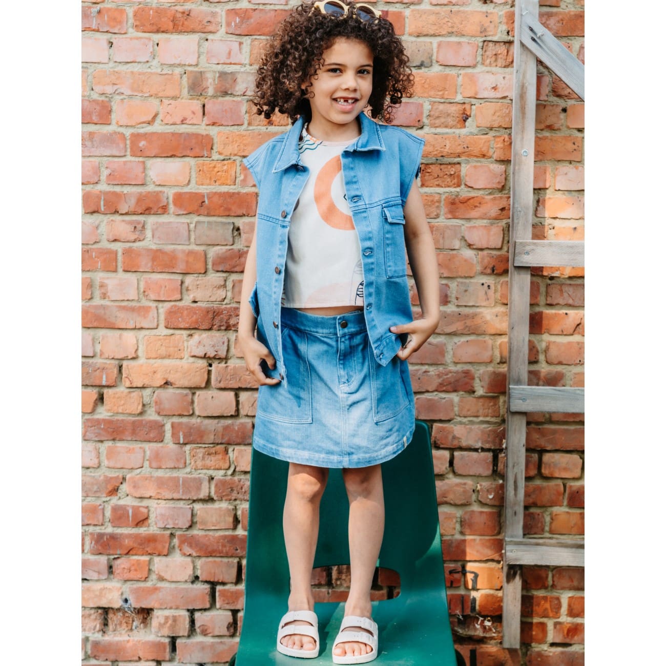 Lenny Vest Denim | Airy Blue