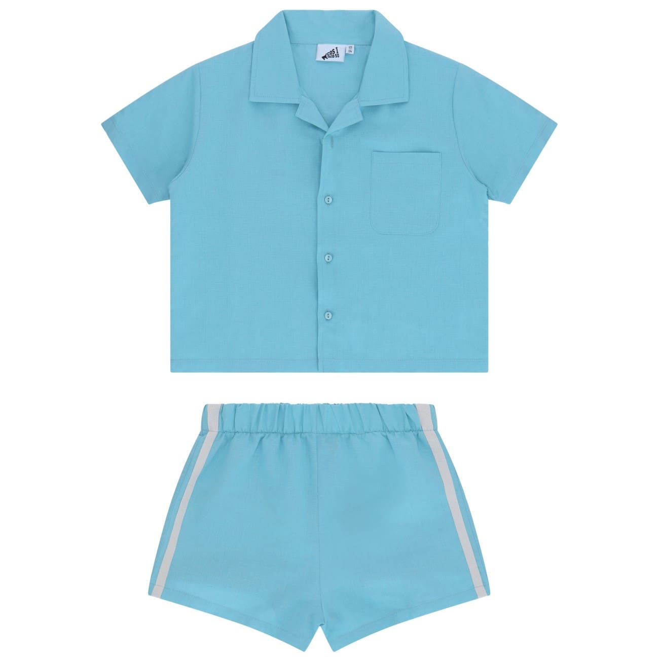 'Summer Camp' Linen Shirt & Shorts