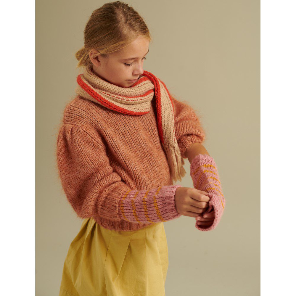 23237 Knitted Armwarmers | Mocca