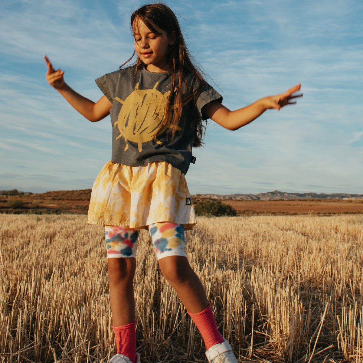 Sun Is Out Cropped T-Shirt | Vintage Grey