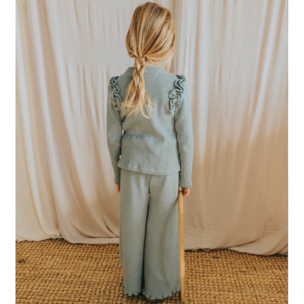 Soft Rib Ruffle Top & Pants