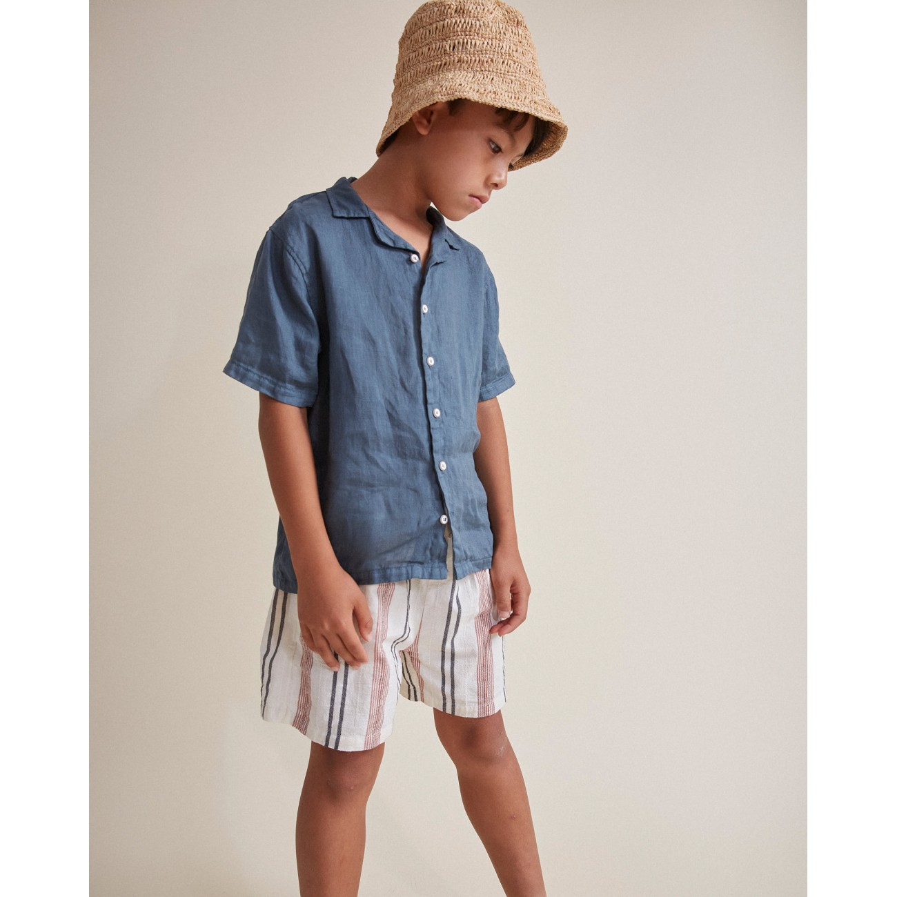 Linen Shirt | Blue Teal