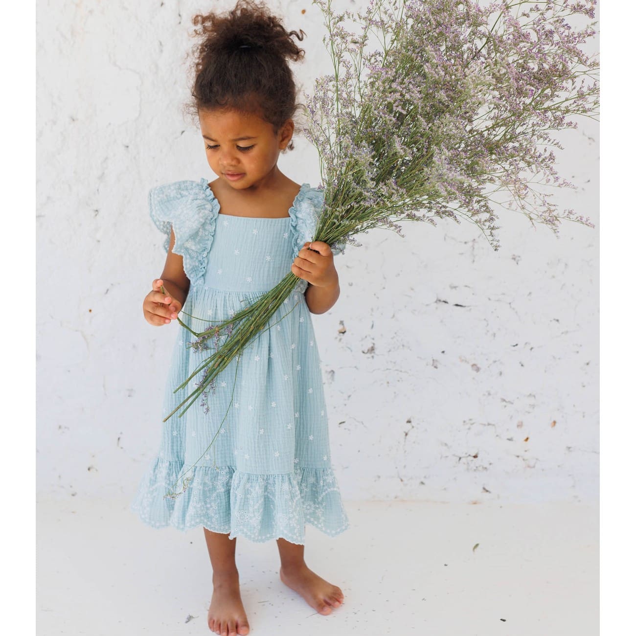 Embroidery Dress | Almond