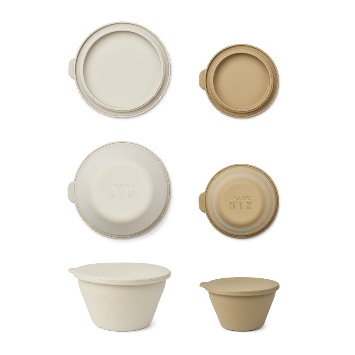 Dale Foldable Bowl Set | Sandy / Oat Mix